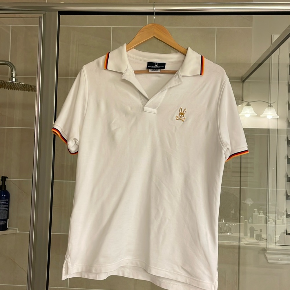 Psycho Bunny White Polo